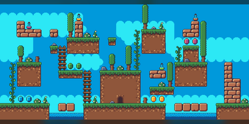 hackerman_xd's tweet card. Nature Platformer Tileset[16x16][FREE] by RottingPixels
