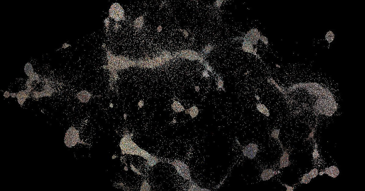 mourner's tweet card. Recreating the used bookstore experience via contrastive learning, t-SNE, and 100M book reviews.