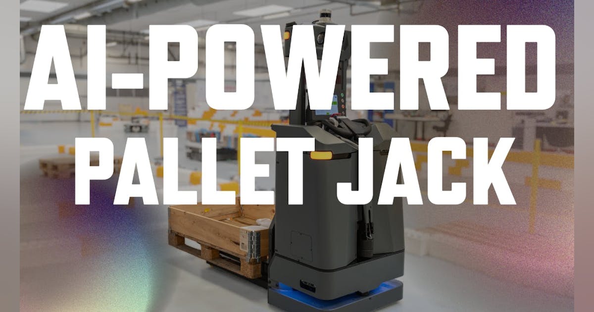MachineDesign's tweet card. Watch the new MiR pallet jack in action. The latest upgrades include AI-powered perception and continuous 3D object detection.