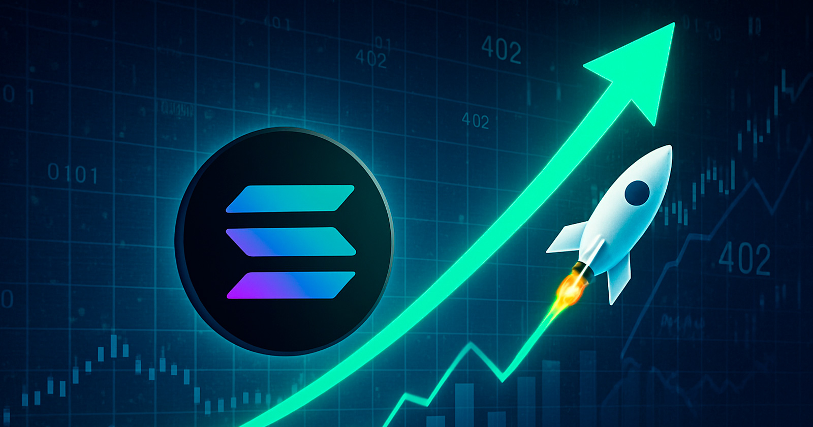 criptofacil's tweet card. Após semanas em queda, Solana tem alta de 5% impulsionada por protocolo que revoluciona trading com bots e Best Wallet prepara lançamento.
