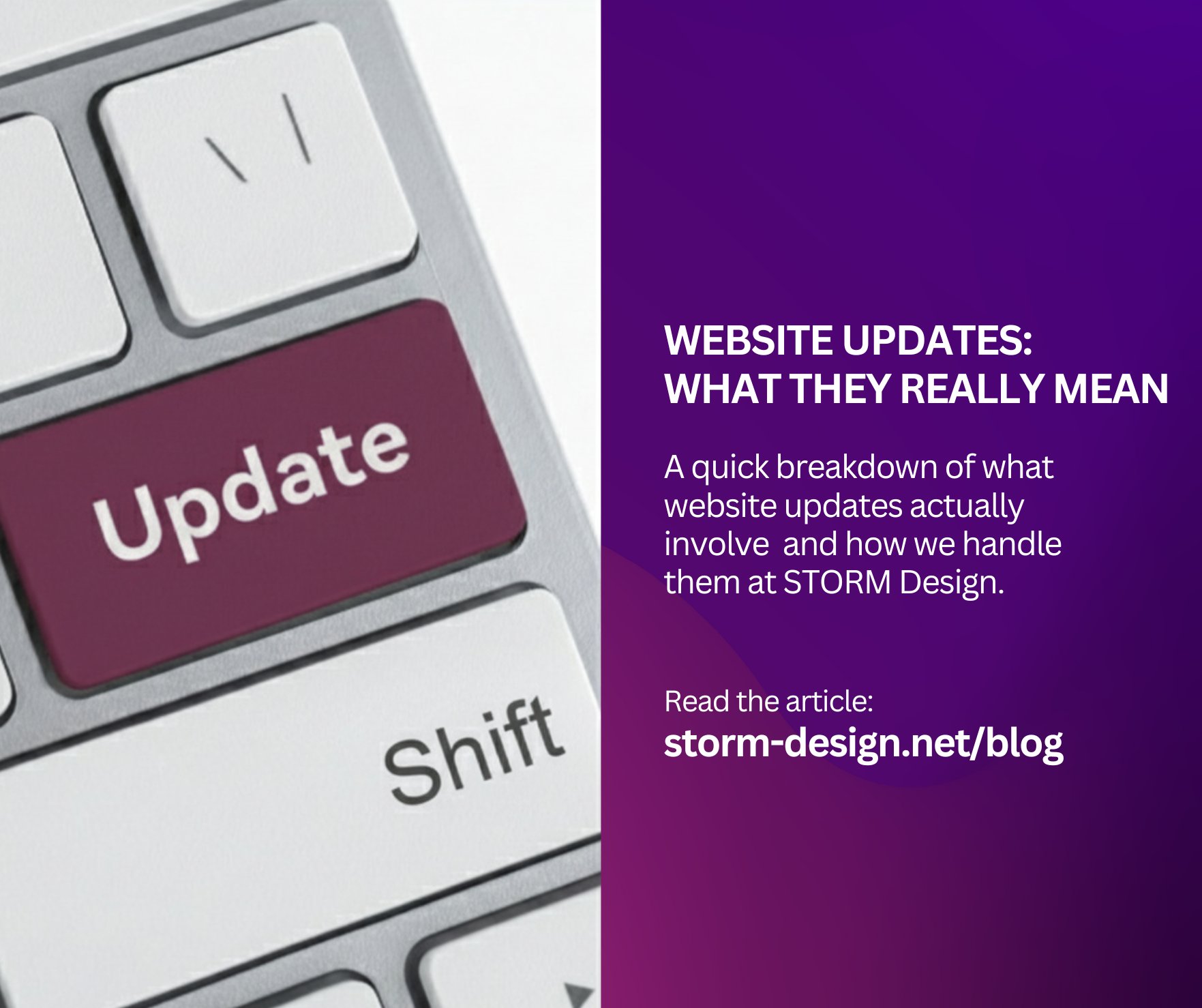 stormwebmalta's tweet card. At some point, every business says, “We need to update our website.” But that phrase can mean very different things depending on who’s saying it. Are you referring to fixing a technical issue or...