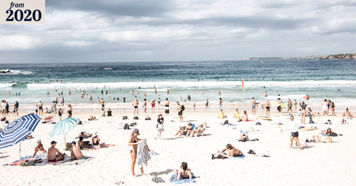 joeupstart's tweet card. Beachgoers on Saturday expressed concerns about large crowds at Bondi Beach but said they were acting responsibly.