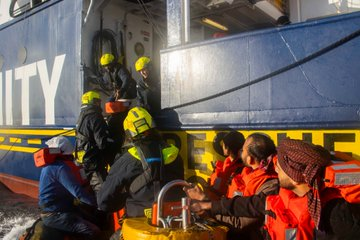 InnocentDuru4's tweet card. Kindly share this article SOS Humanity (international) has  rescued 70 distressed people after a distress call by Alarm Phone. The organization announced this while seeking  support to send a second...