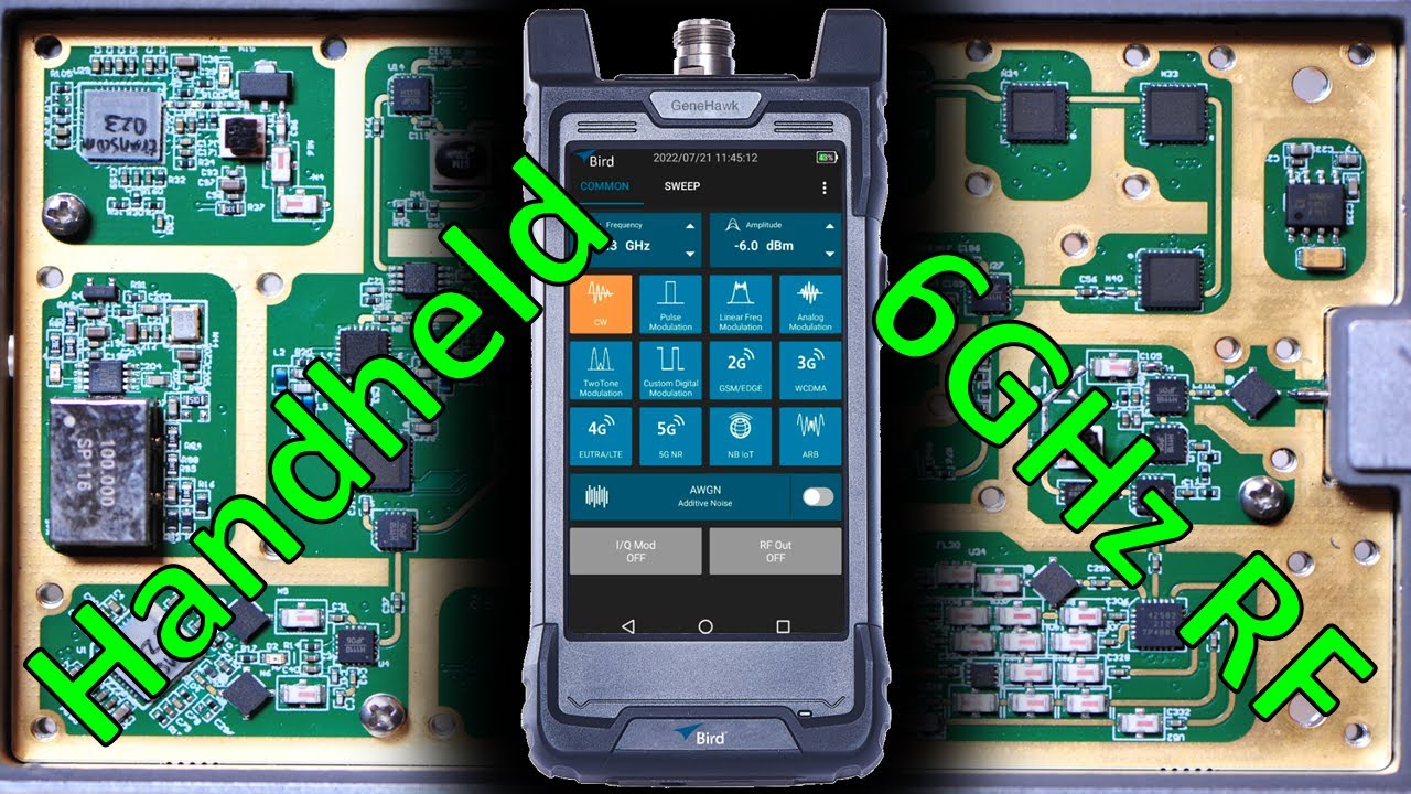 TheSignalPath's tweet card. TSP #242 - Sanko GH60 6GHz Handheld Vector Signal Generator Review,...