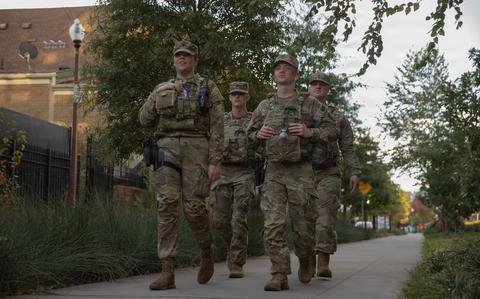 SenTuberville's tweet card. Alabama National Guard soldier dies after being mobilized to DC