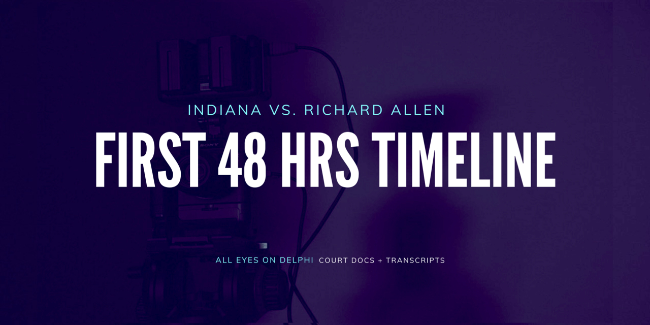 alleyesondelphi's tweet card. The State of Indiana v. Richard M. Allen | @AllEyesOnDelphi GitHub