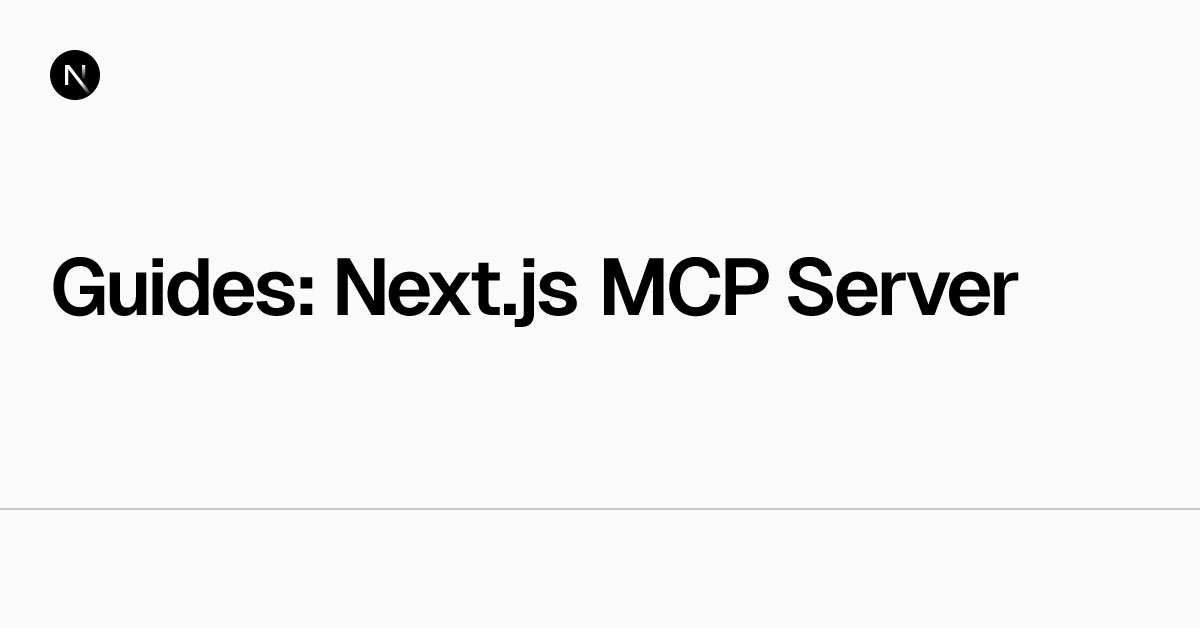 njagojevic_igor's tweet card. Learn how to use Next.js MCP support to allow coding agents access to your application state