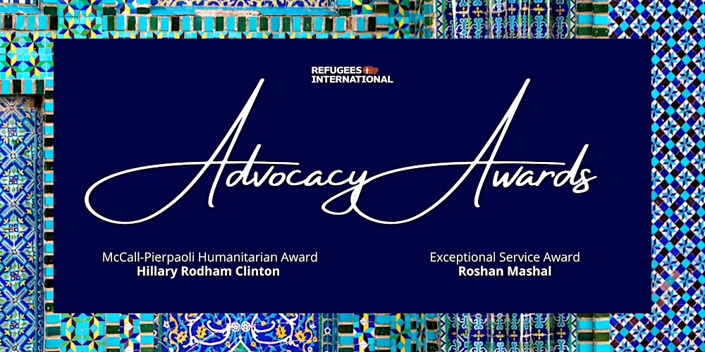 RefugeesIntl's tweet card. Join Refugees International as we celebrate and honor those who have shown incredible commitment to humanitarian action for Afghan refugees.