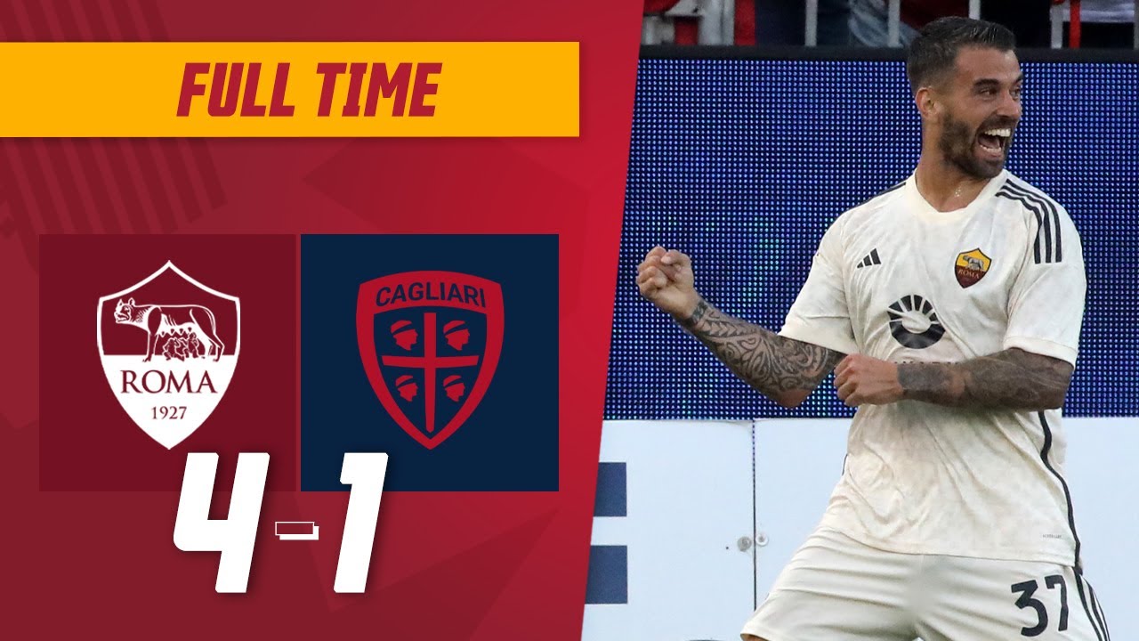 ASRomaPress's tweet card. Match reaction: AS Roma WIN IN STYLE versus Cagliari | Livestream