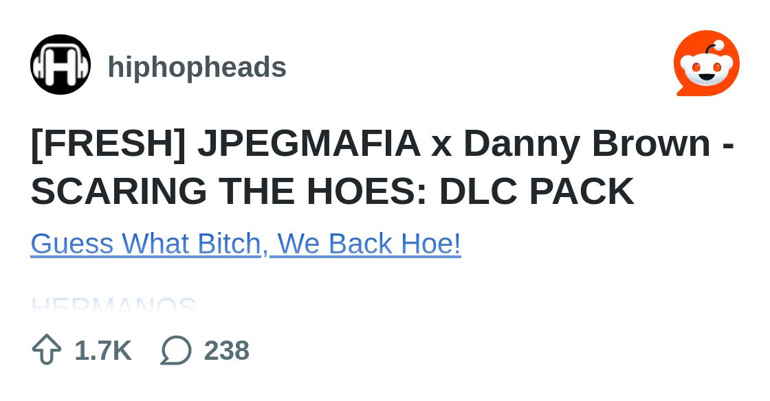 HHHFreshPosts's tweet card. Explore this post and more from the hiphopheads community