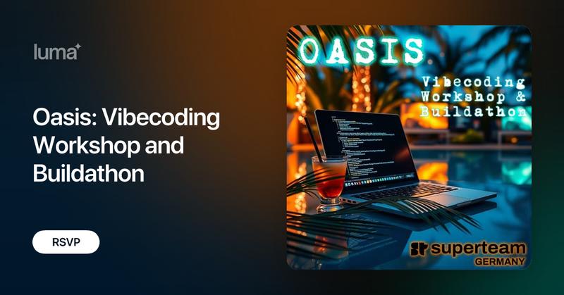 lukashuettis's tweet card. Poolside grooves. Collaborative building. Your tropical escape from Berlin. November in Berlin calls for an escape. That’s why we're turning the w3.hub into a…