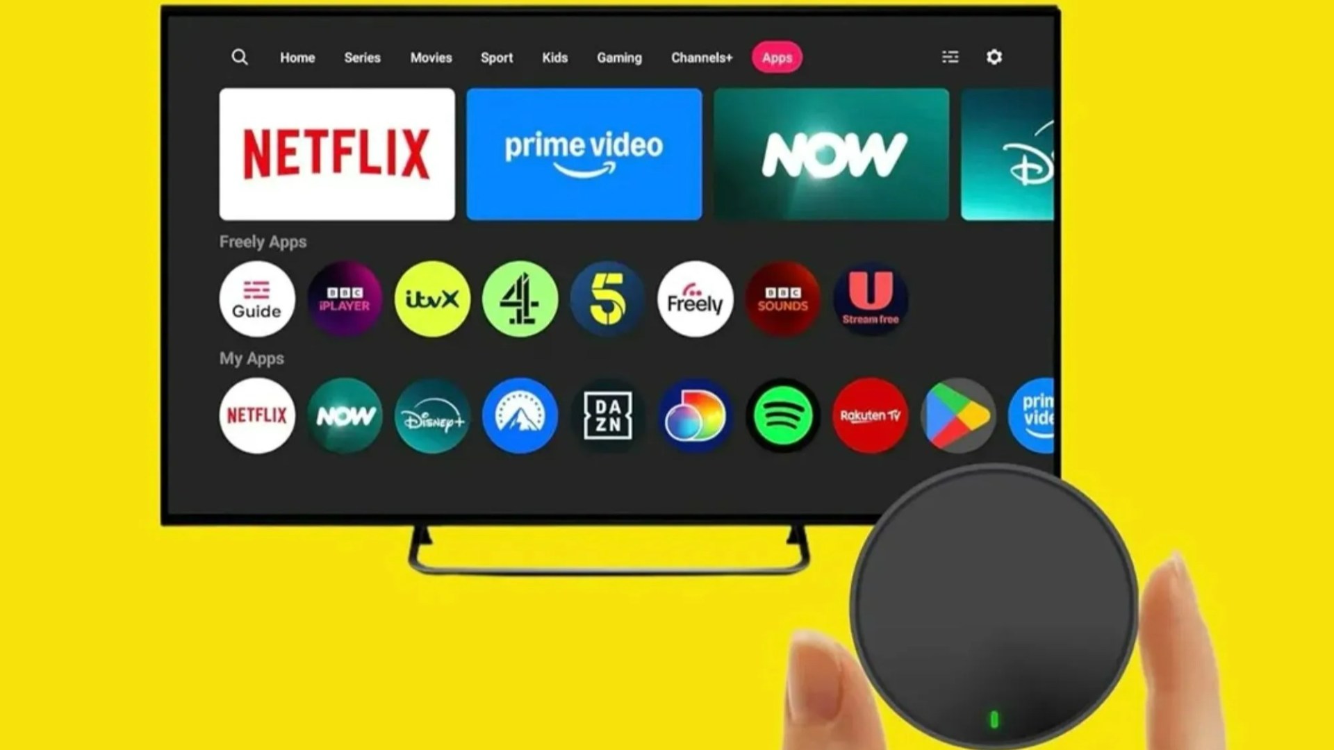 TheSunTech's tweet card. A BRAND new streaming box filled with free channels to rival Sky and the Fire Stick has sold out hours after going on sale. Pleio is the first standalone Freely plug-in device for TVs, which unlock…