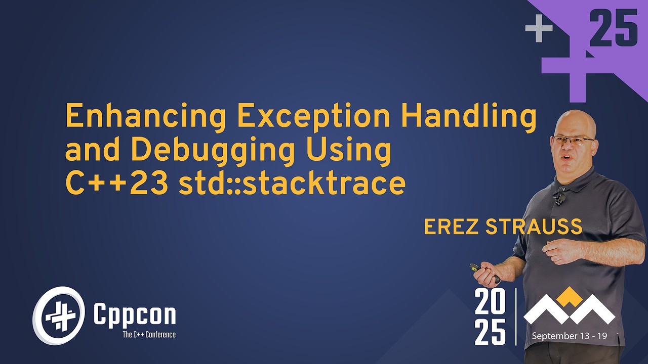CppCon's tweet card. The Hidden Power of C++23 std::stacktrace for Faster Debugging &...