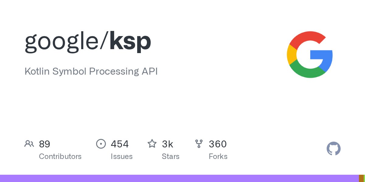 kotlin_es's tweet card. Kotlin Symbol Processing API. Contribute to google/ksp development by creating an account on GitHub.