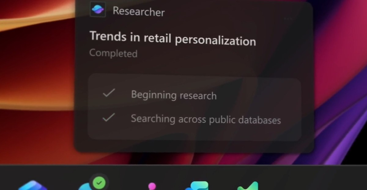 tomwarren's tweet card. AI agents are coming to the Windows taskbar.