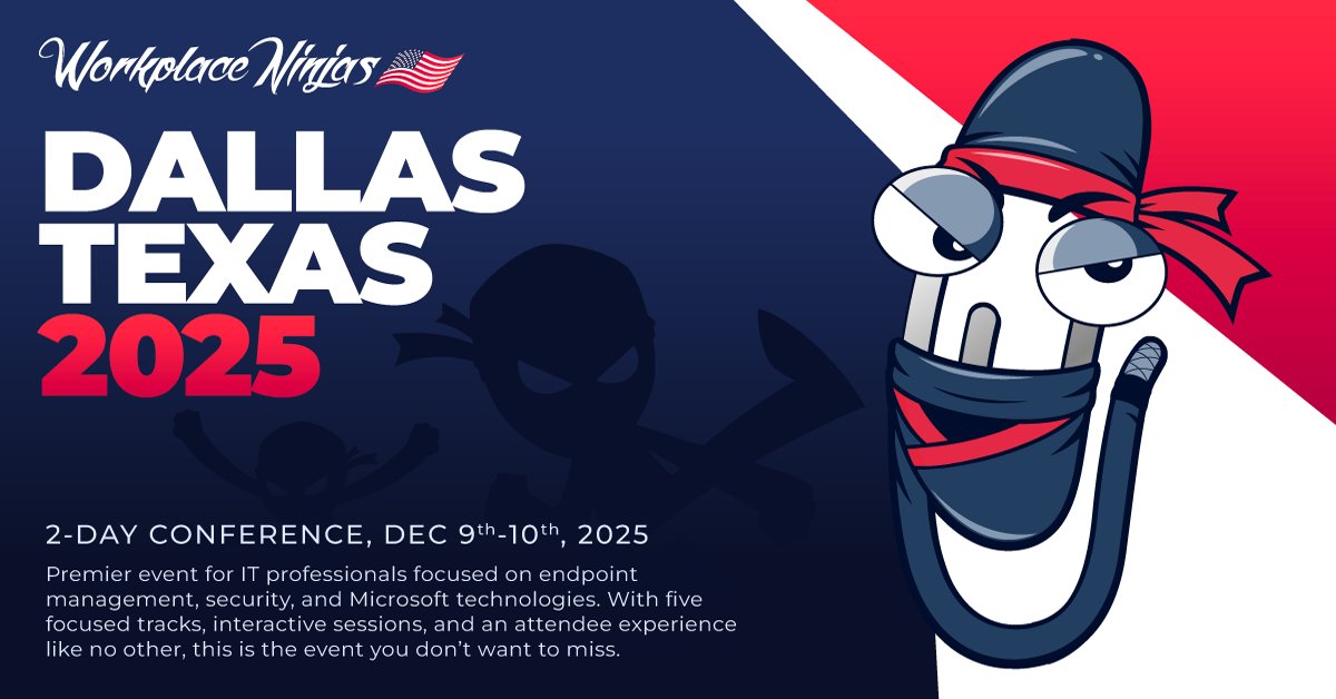 m0bilej0n's tweet card. Join the Workplace Ninjas US community at our first-ever two-day event this December 2025. Registration is now open!