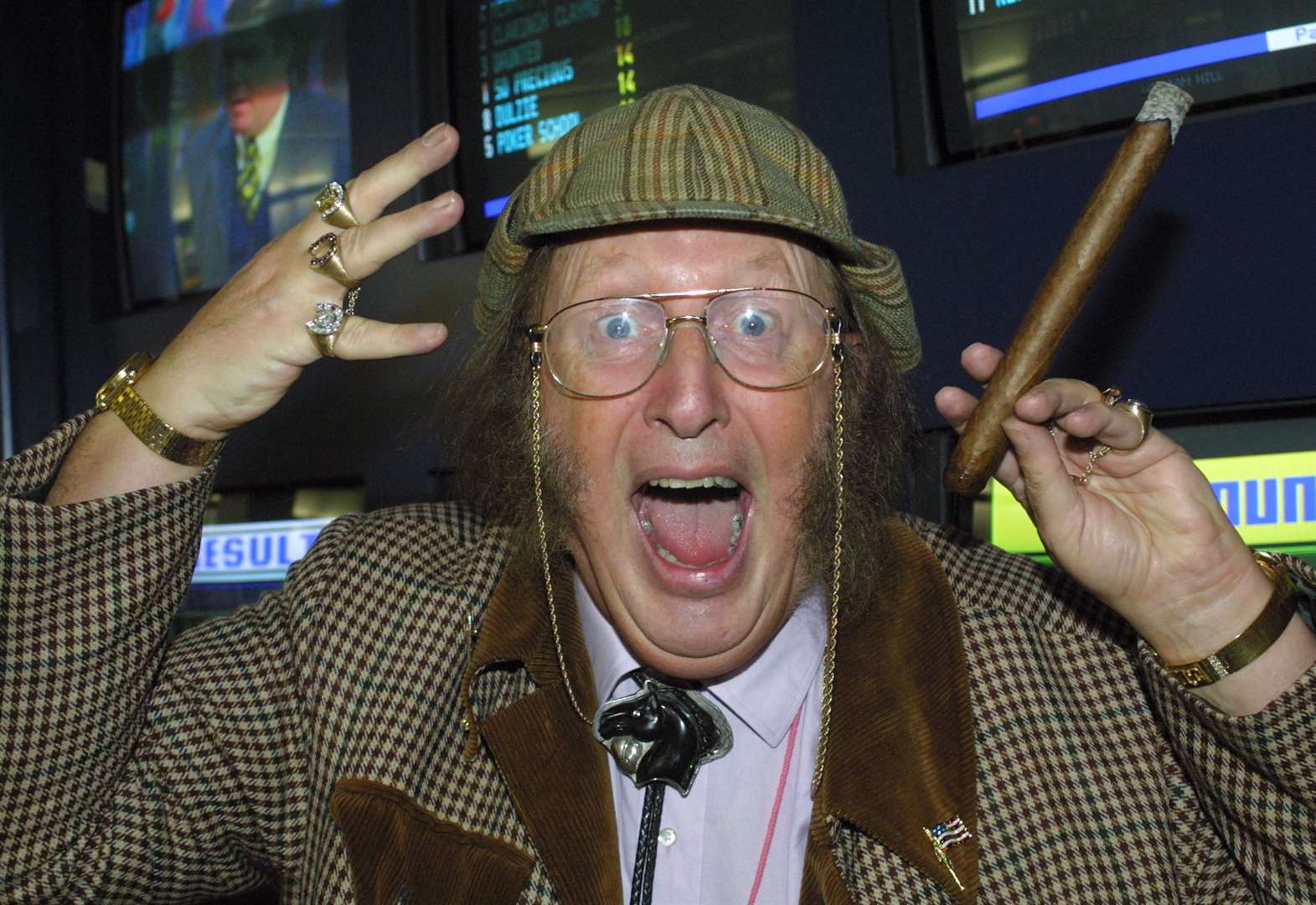 NKTJournal's tweet card. The widow of the late racing pundit John McCririck is selling off his jewellery because she fears being targeted by thieves.