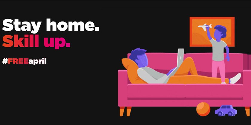 bendhalpern's tweet card. Pluralsight is 100% Free for the Month of April. Stay home and skill up!