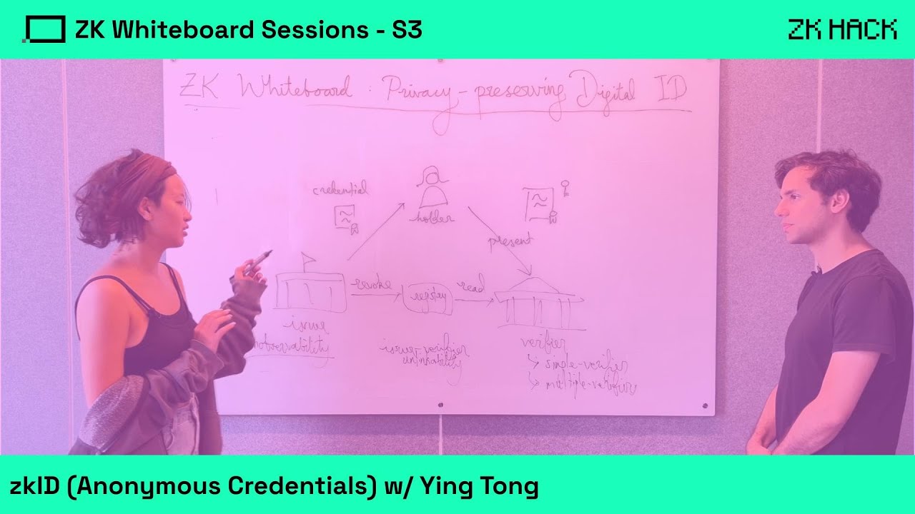 LadaleLowo's tweet card. ZK Whiteboard Sessions - S3M7: zkID (Anonymous Credentials), w/ Ying...