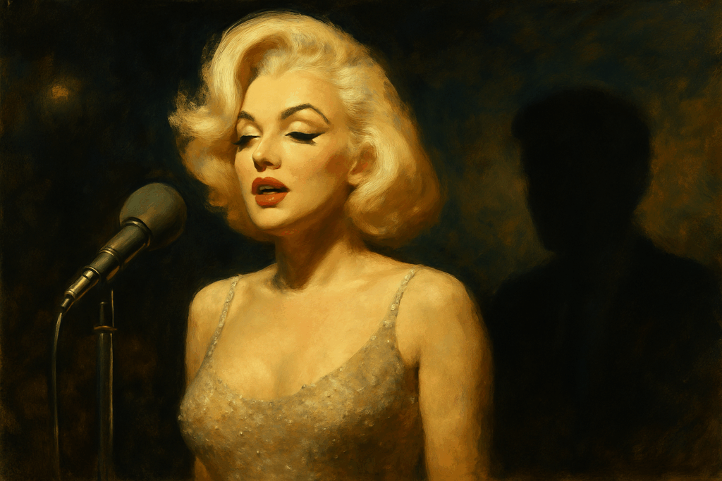 docsopinion's tweet card. A gripping narrative of JFK and Marilyn Monroe—two icons held up by illusion, medicine, and pressure. A story of fragility behind American glamour.