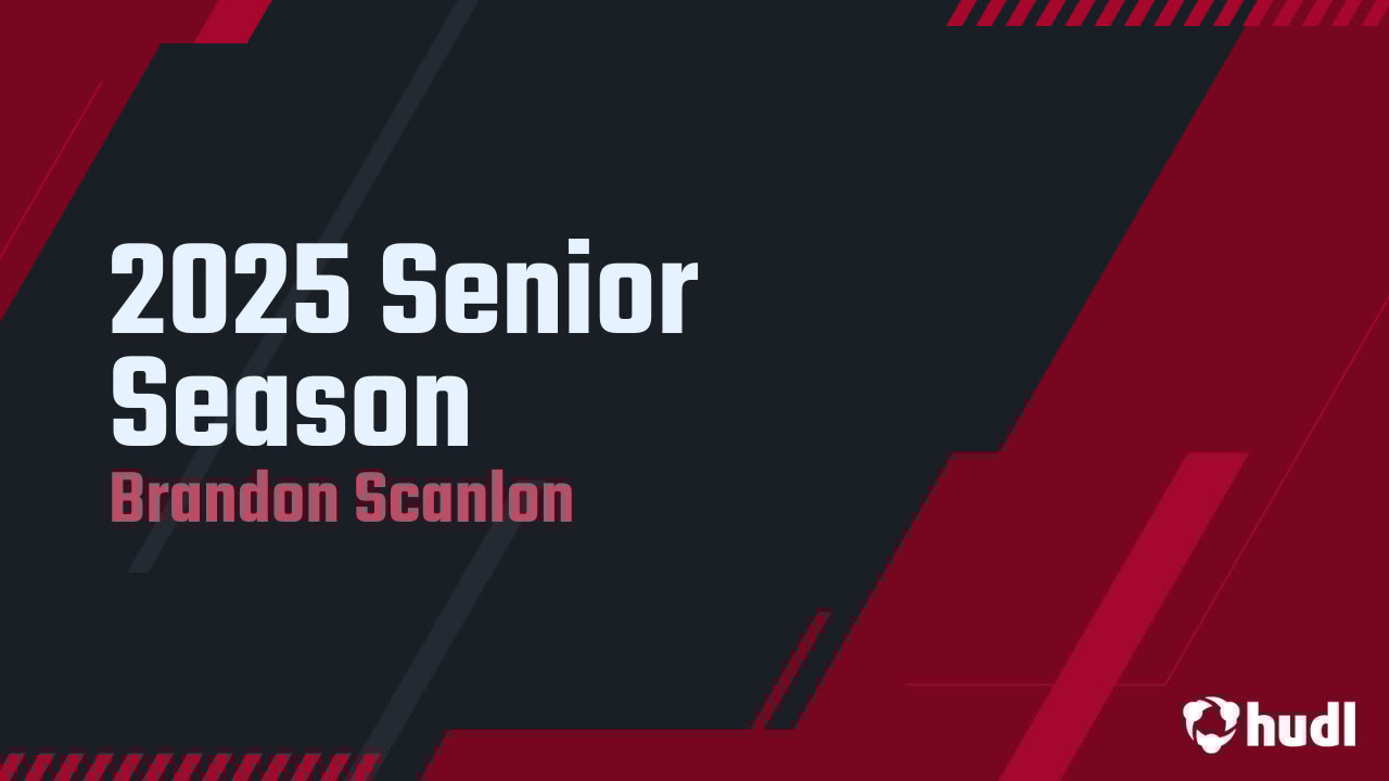 brandonscanlon_'s tweet card. 2025 Senior Season