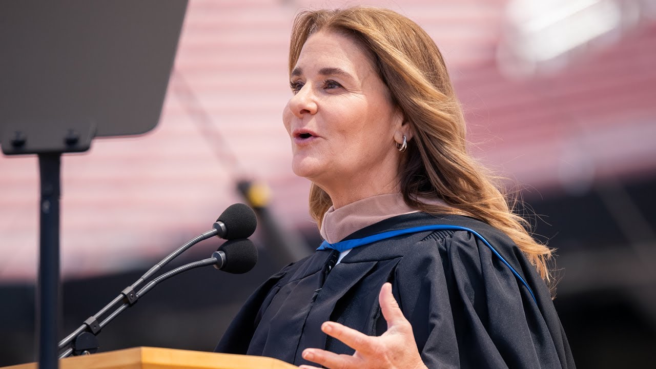 softzephyr's tweet card. 2024 Stanford Commencement speech by Melinda French Gates