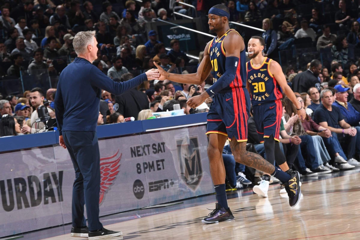 NickFriedell's tweet card. Steve Kerr's frustration level appears to be rising as the 23-year-old forward remains out of Golden State's lineup.