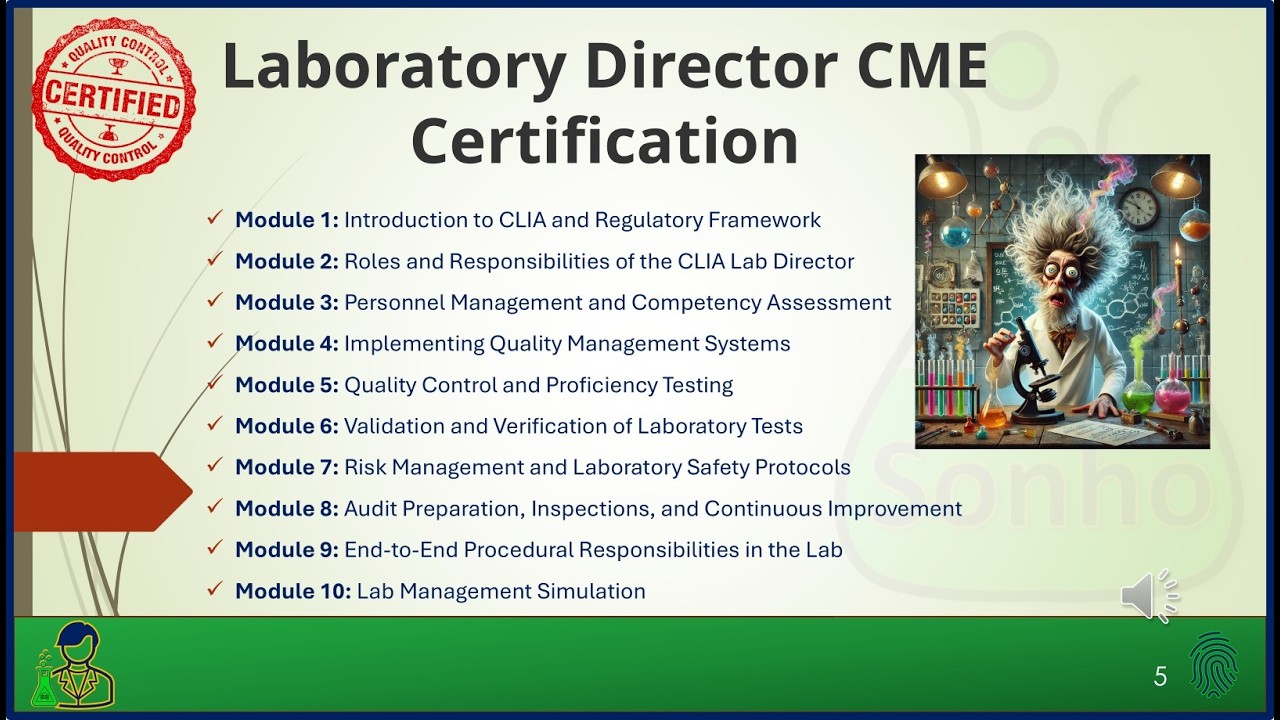 Mad4NsicScience's tweet card. Laboratory Director CME Certification