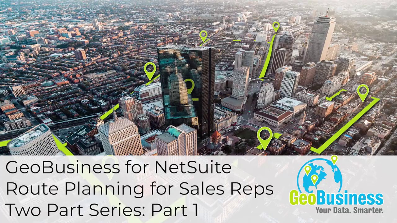 yourdatasmarter's tweet card. GeoBusiness for NetSuite: Route Planning for Sales Reps Part 1