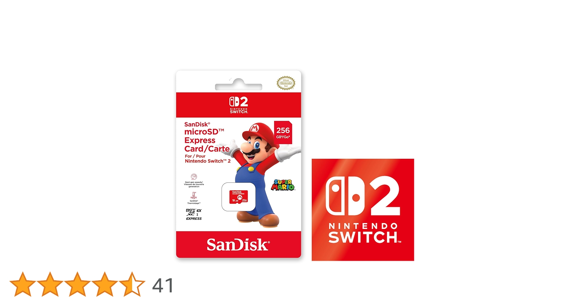Nicedog0407's tweet card. ・【任天堂ライセンス商品】SanDisk microSD Express Card 256GB for Nintendo Switch 2（サンディスク マイクロSDエクスプレスカード 256GB） ・【Amazon.co.jp限定特典】Nintendo Switch 2 ロゴデザインステッカー 2200630154618 (C) 2025 Sandisk Corporation or its...