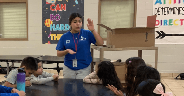 NE_Children's tweet card. The Engineering Pathway Program in Nebraska ignites student interest in STEM fields through hands-on projects and mentorship. Launched by Beyond School Bells and the Peter Kiewit Foundation, it fos…
