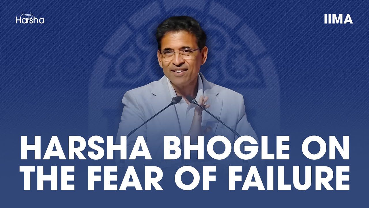 daksheshthacker's tweet card. Harsha Bhogle on the Fear of Failure