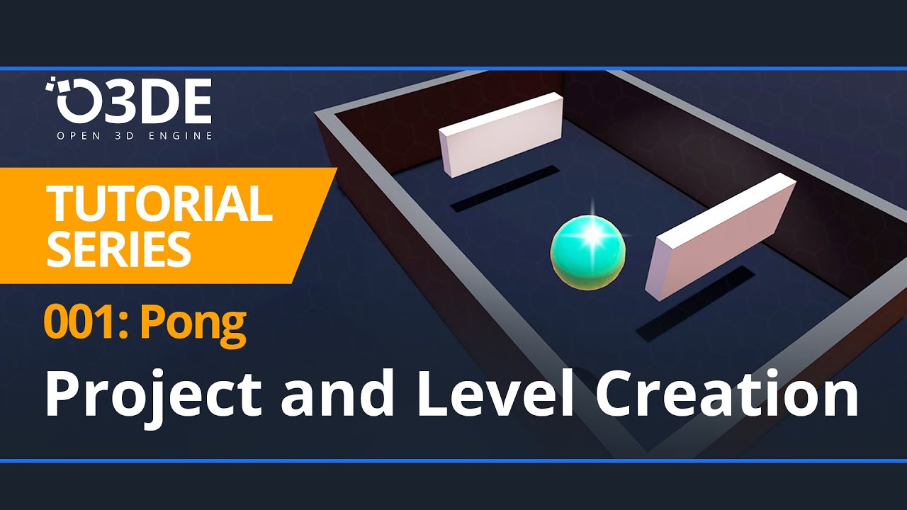o3dengine's tweet card. O3DE Pong Game Tutorial, Part 1: Project and Level Creation