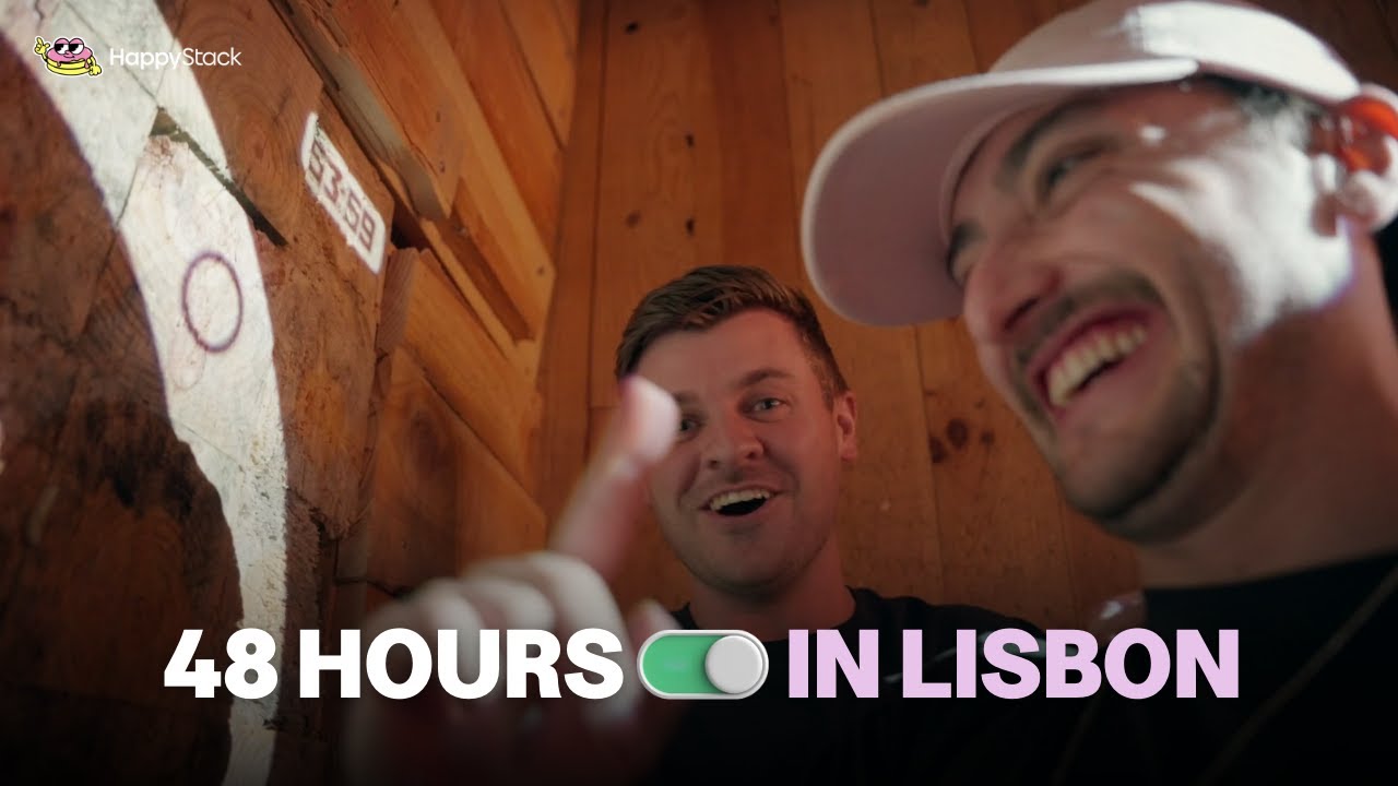 happystackhq's tweet card. 48 Hours in Lisbon: Featuring Grace Beverley & Web Summit