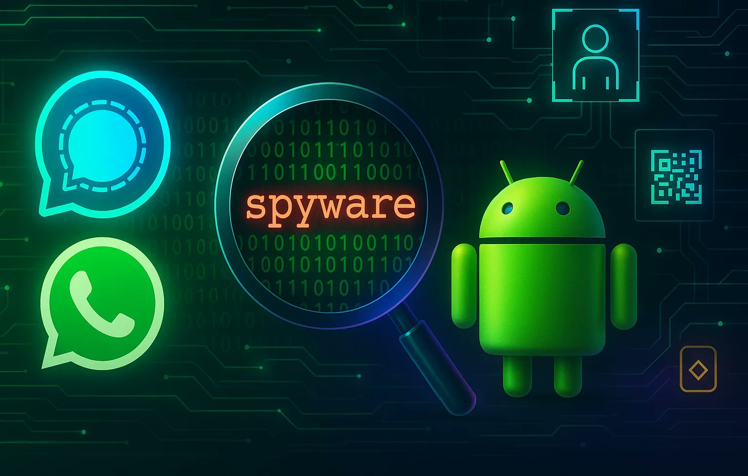 JeniSystems's tweet card. CISA warns of commercial spyware targeting Signal and WhatsApp, using phishing, QR codes and exploits to hijack Android devices and intercept private messages.