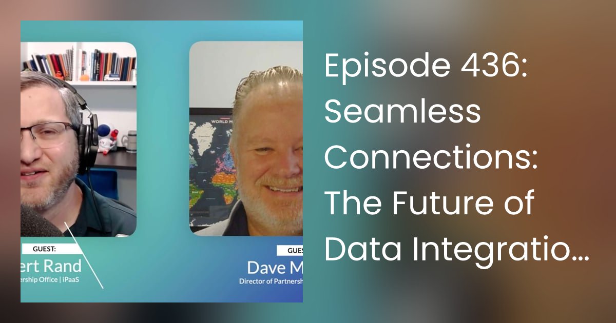 DynamicsCorner's tweet card. In this episode of Dynamics Corner, Kris and Brad are joined by Robert Rand and Dave Malda from iPaaS.com. They discuss the world of data integration for Business C…