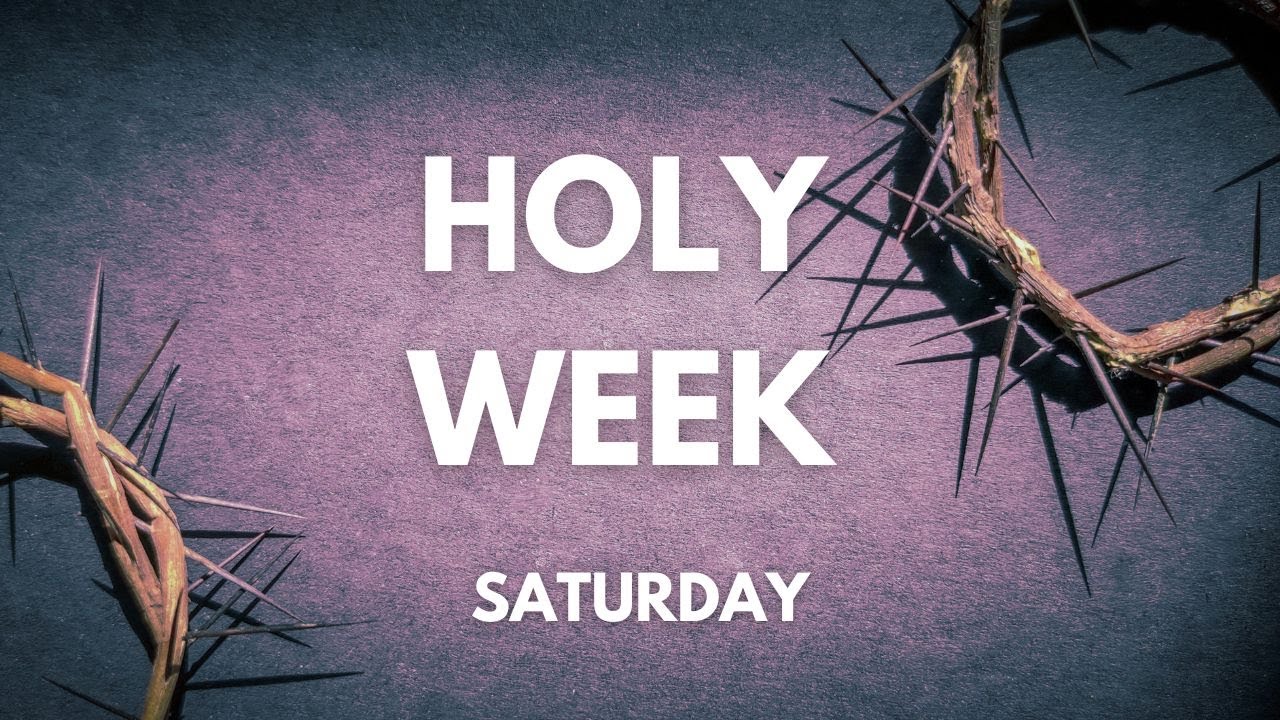 slgparrish's tweet card. Holy Week: Saturday