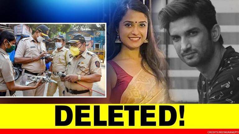 republic's tweet card. Disha Salian death case folder 'inadvertently deleted' by Mumbai Police amid Sushant probe