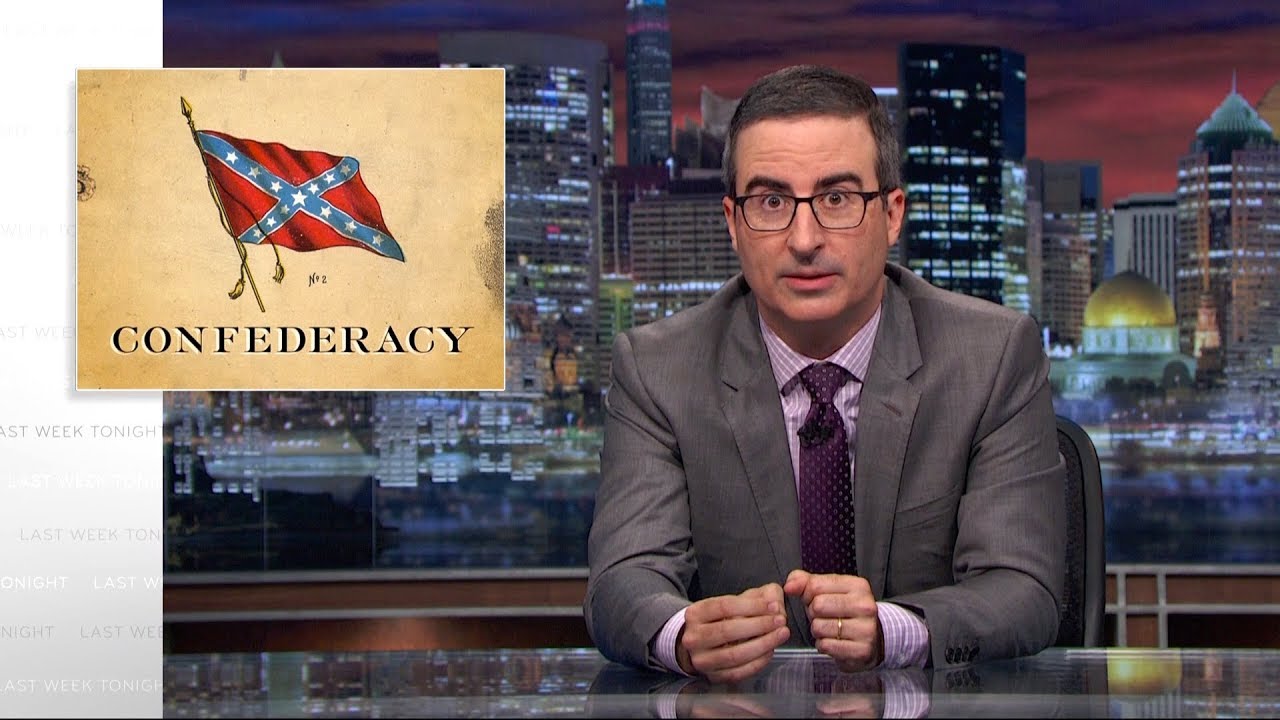 iamjohnoliver's tweet card. Confederacy: Last Week Tonight with John Oliver (HBO)