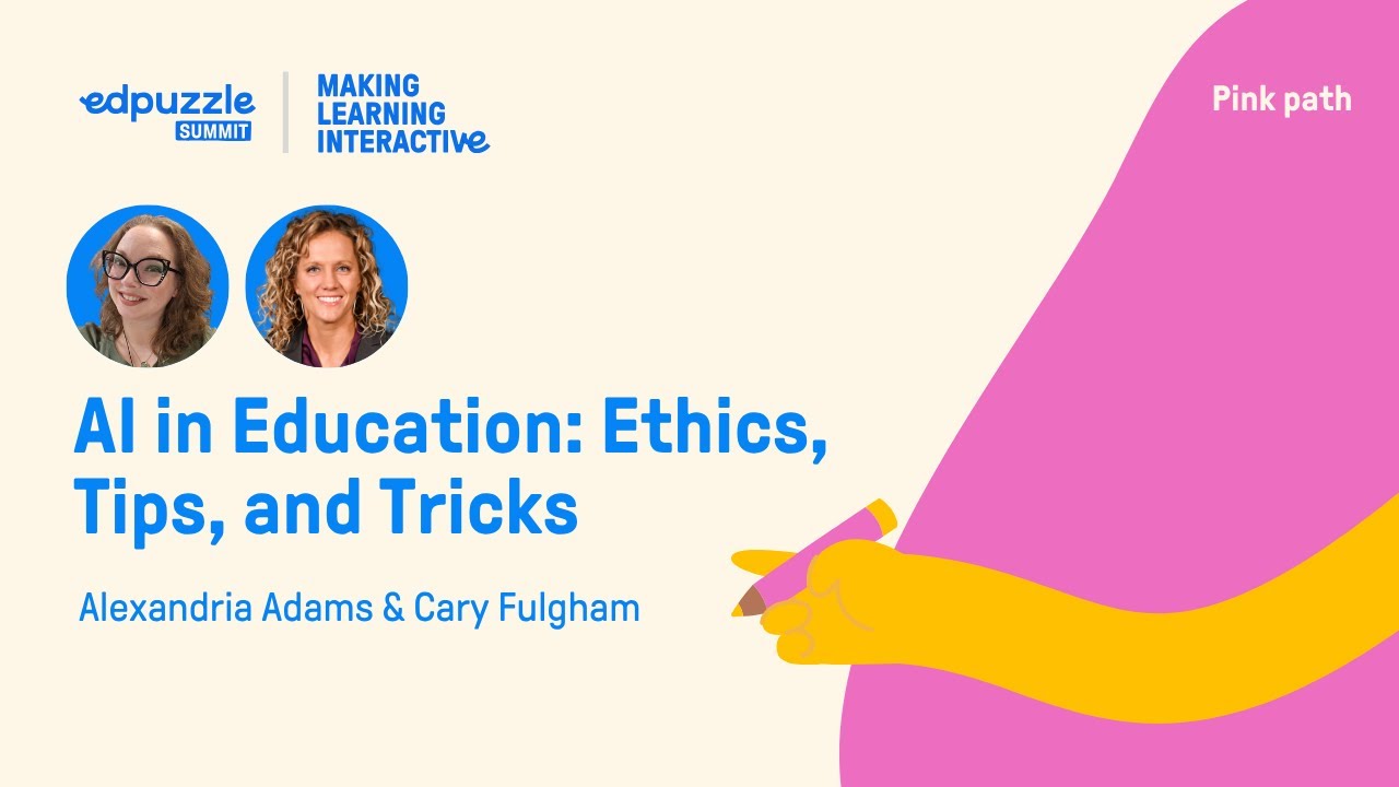 MrsAdamsTech's tweet card. 🩷 AI in Education: Ethics, Tips, and Tricks