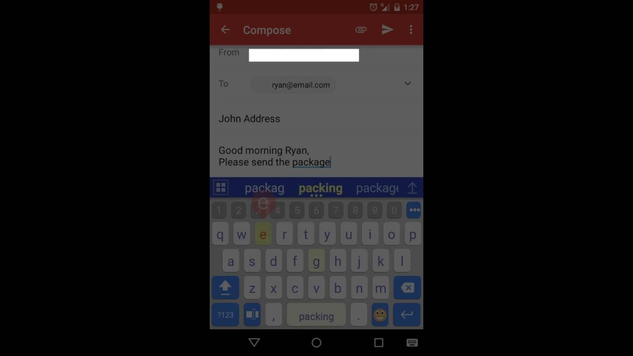 AItype's tweet card. Ai Type- Free Mobile Keyboard- How to activate sentence prediction