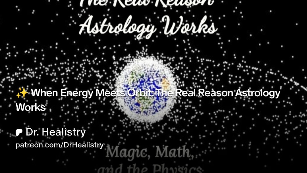 healistry's tweet card. Get more from Dr. Healistry on Patreon