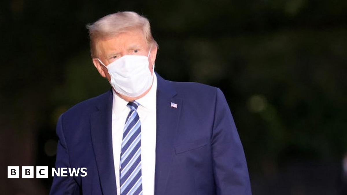 BBCRealityCheck's tweet card. What happens if President Trump becomes incapacitated and how would it affect the election?