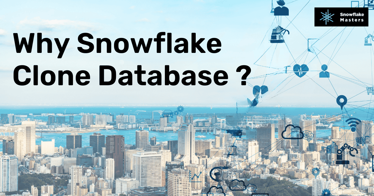 SnowflakeCourse's tweet card. Snowflake Clone Database are a powerful feature that enables scalable analytics in Snowflake. With clone databases, users can create fully functional copies of databases