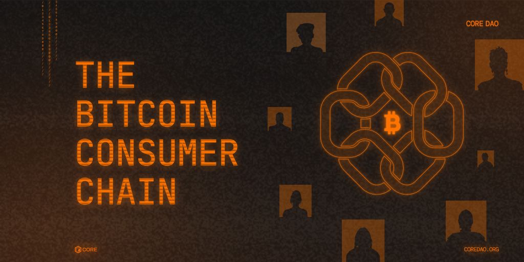 Coredao_Org's tweet card. Core is shaping the future of Bitcoin DeFi as the Bitcoin consumer chain.