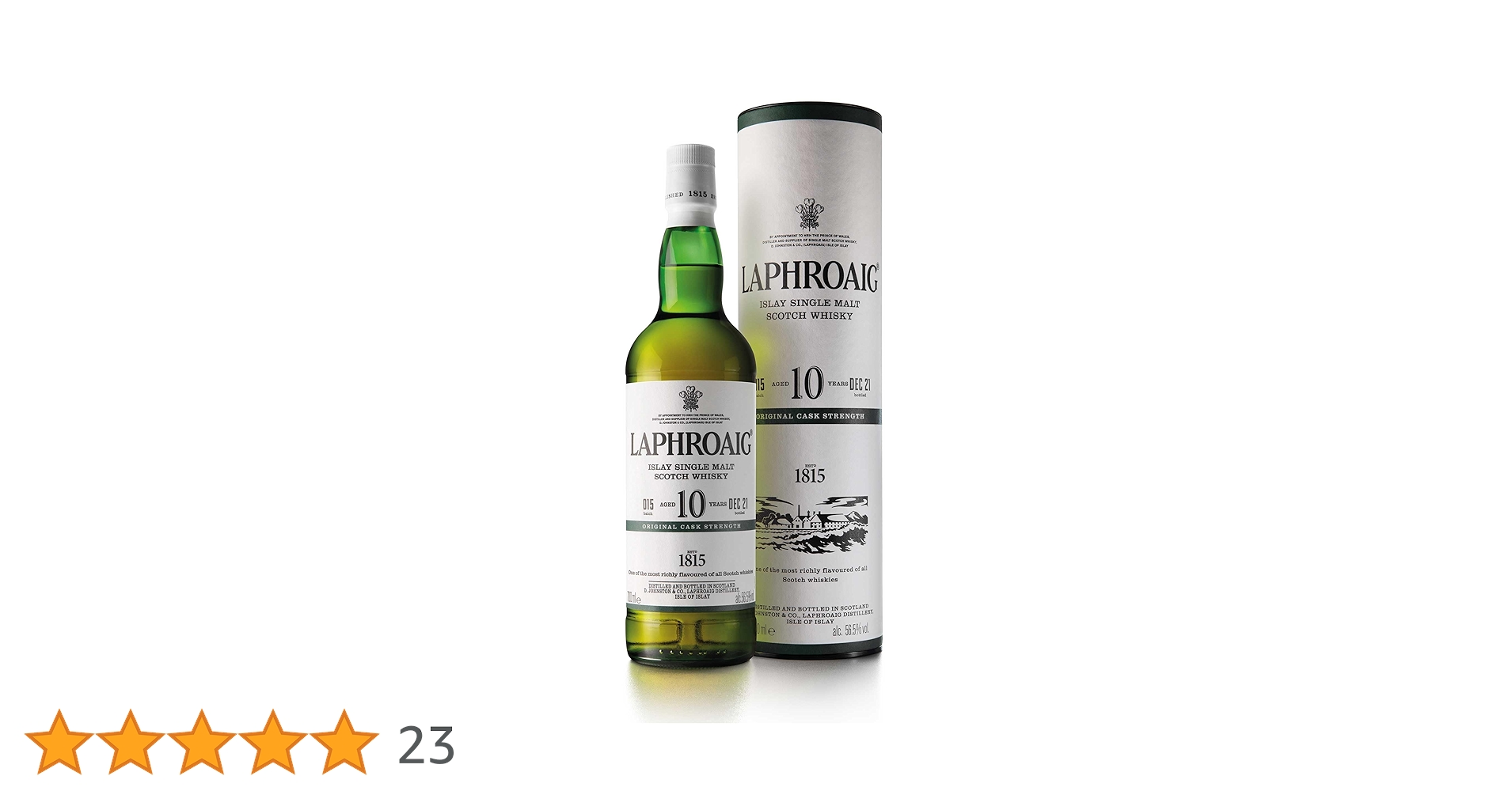MaltedBlog's tweet card. Laphroaig Cask Strength is an Islay scotch, bottled at natural distillery strength and non-chill filtered. It has all the genuine depth, taste and texture associated with sampling whisky at source....
