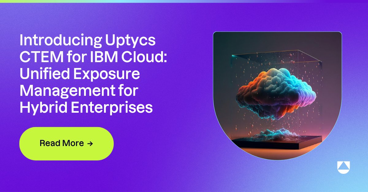 uptycs's tweet card. Uptycs CTEM unifies CWPP, CSPM, CIEM, and KSPM for IBM Cloud, delivering continuous visibility, risk reduction, and hybrid threat exposure management.