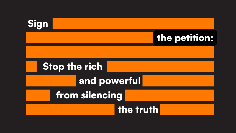 needham__sam's tweet card. Stop the rich and powerful from silencing the truth by abusing our legal system! Join me and sign the petition to protect free speech & reform the law.