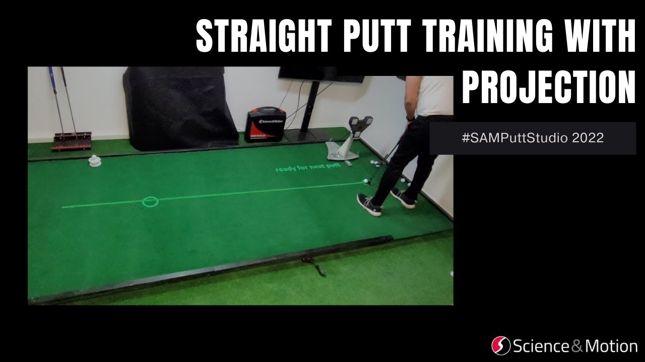 SAM_Sports's tweet card. SAM PuttStudio - Straight putt training with projection