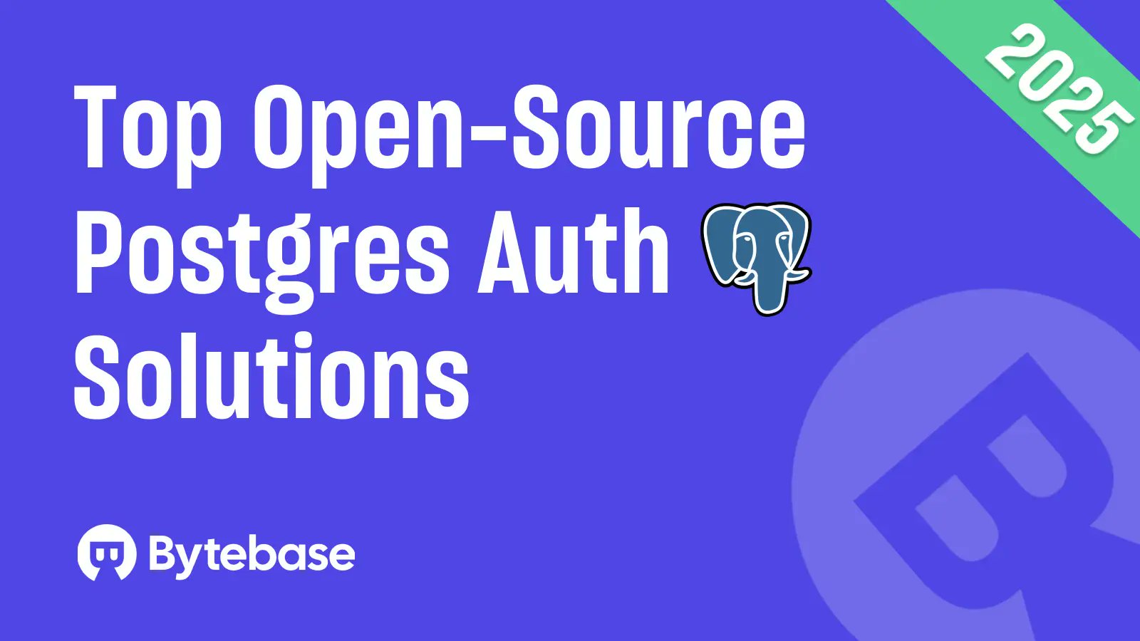 Bytebase's tweet card. Postgres has become the go-to database for modern apps. But authentication (who a user is) and authorization (what they can do) are just as critical. In 2025, y...